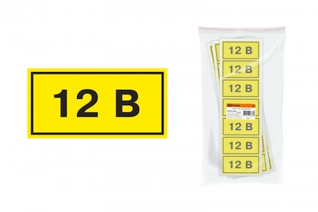 TDM ELECTRIC SQ0817-0002 Символ "12В" 35х100мм TDM